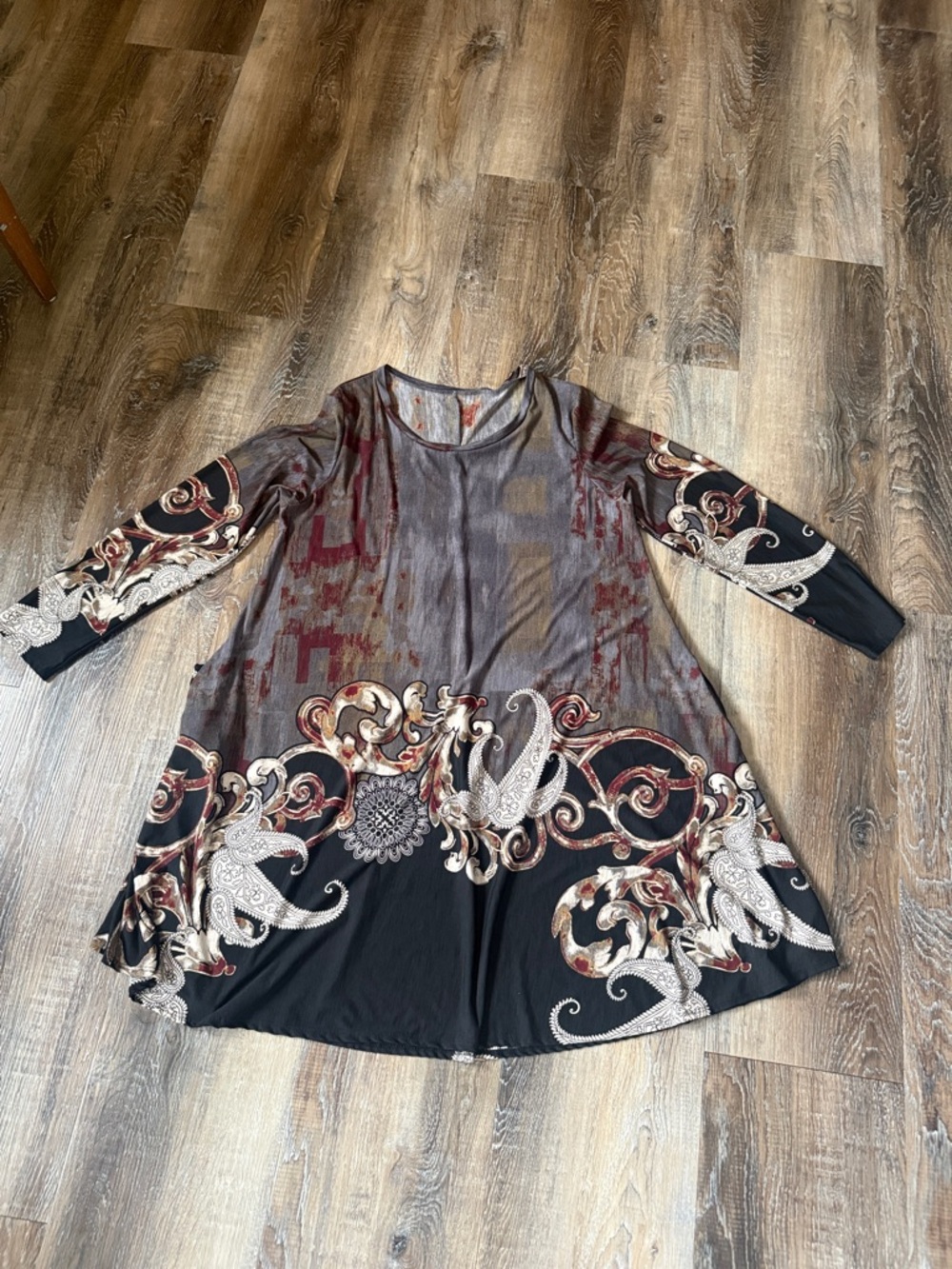 Women's Long Sleeve Swing Dress